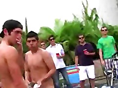 Amateur college studs naked hazing action