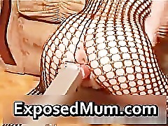 Kinky mom in body fishnet fucked part1